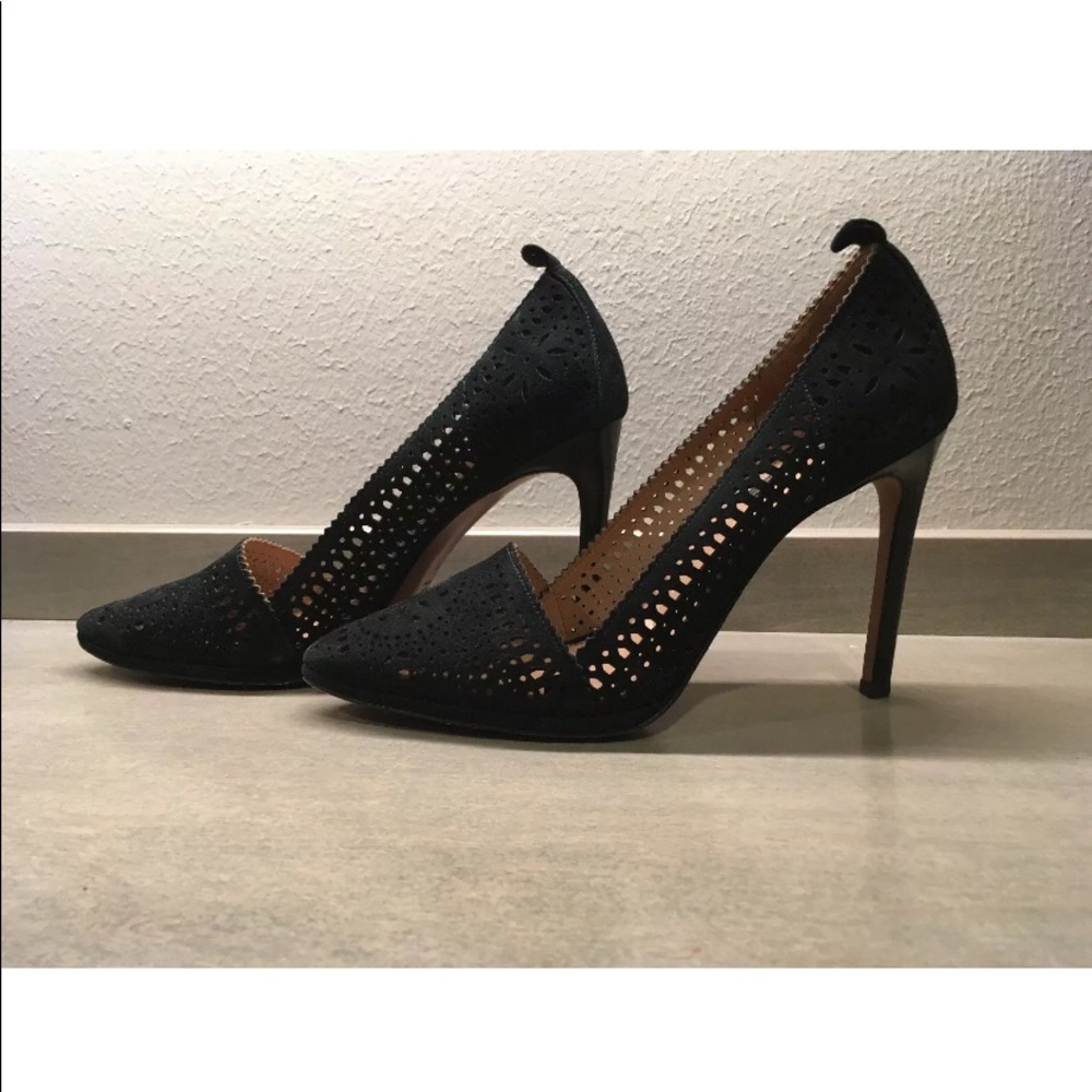 Rachel Zoe 9 Valentina Black Stiletto Heels Pumps